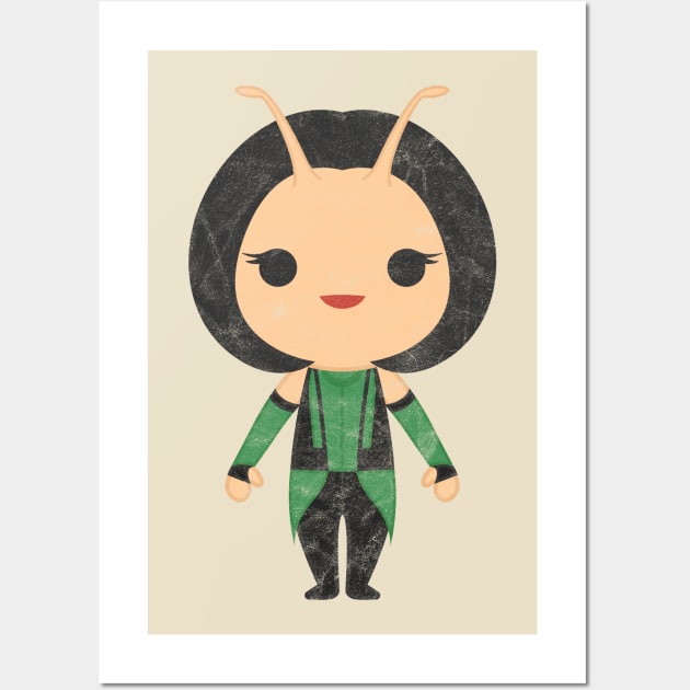 Kawaii Mantis (Guardians of the Galaxy) Wall Art by gabradoodle